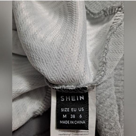 Med Shein bomber jacket gray or great for lounging around the house! - Picture 2 of 5